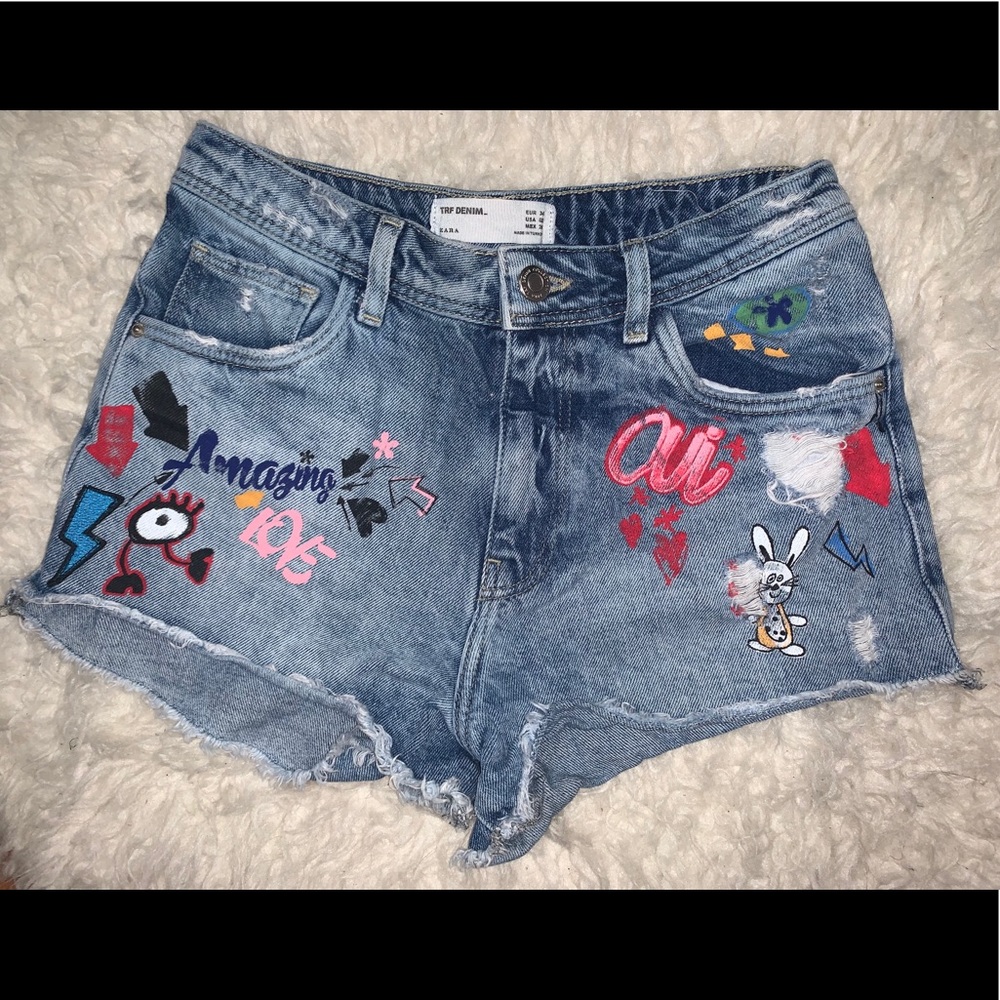 Zara denim shorts (women)